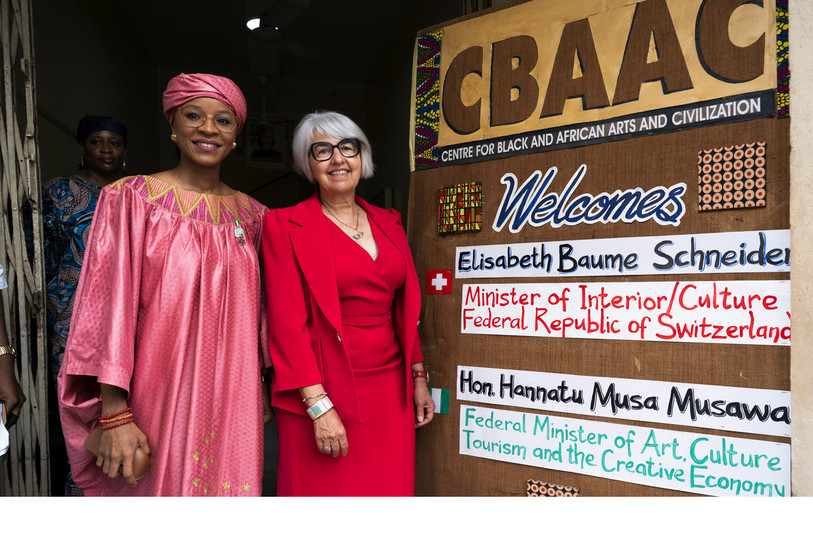 La conseillère fédérale est en visite au Nigeria jusqu’au 1er juillet. (Photo : KEYSTONE/Anthony Anex.)
