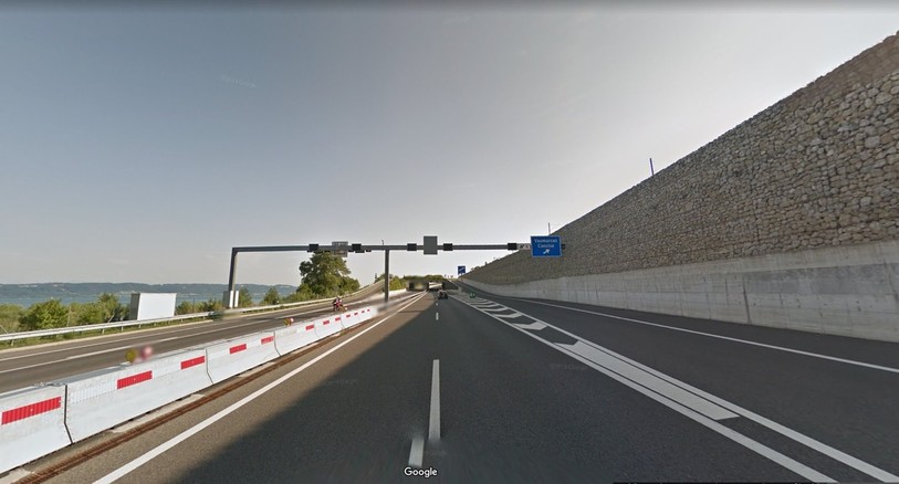 L'A5 en direction de Lausanne. (Photo : Google Map).
