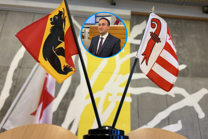 Valentin Zuber a fermement engagé par ses mots le Jura sur la voie de l'ouverture. (Photomontage)
