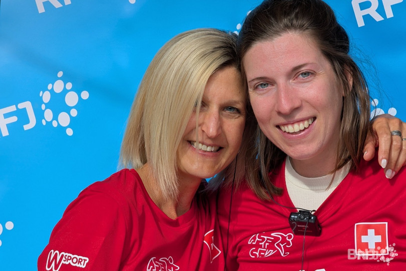 Le duo de Marceline et Stéphanie vous a retrouvés ce vendredi à la fanzone de la patinoire à Delémont.