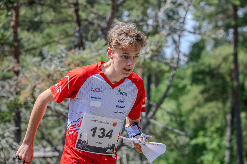 L’orienteur neuchâtelois Loïc Berger étoffe encore un peu plus son palmarès avec ce titre. (Photo d’archive : Loïc Berger)