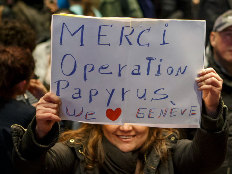 Neuchâtel va s'inspirer des modalités de l’opération «  Papyrus », menée dans le canton de Genève (archives).
CREDIT: KEYSTONE/SALVATORE DI NOLFI