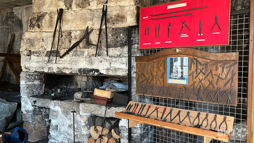Le musée abrite un authentique atelier de forge.
