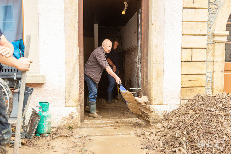 De nombreuses habitations ont été endommagées par les inondations survenues mardi à Cressier.