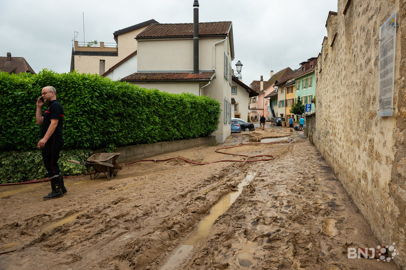 Les rues de Cressier devront être évacuées dès les premières pluies.