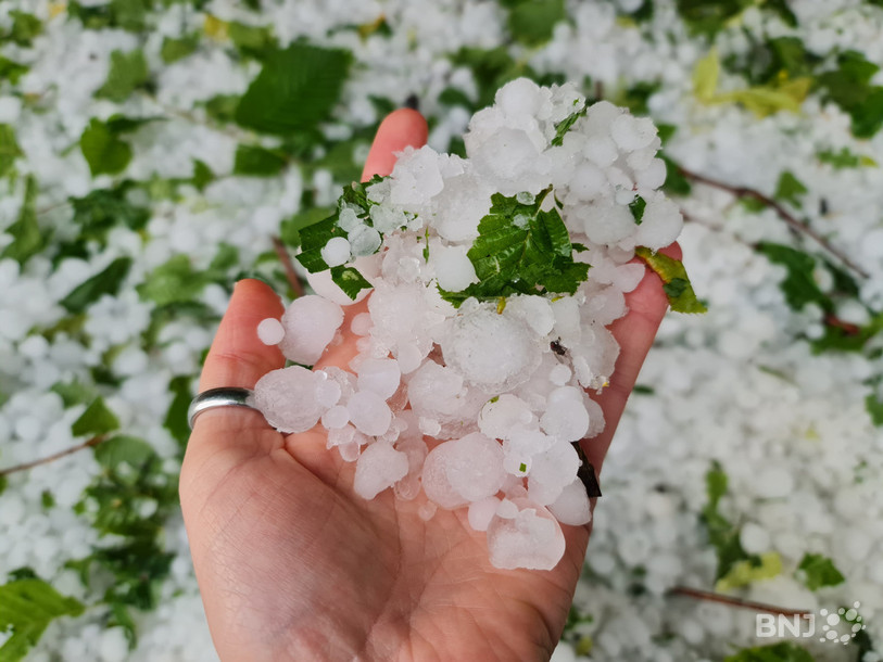 La grêle fait partie des trois éléments qui causent le plus de dégâts à l'immobilier, avec le vent et la pluie.