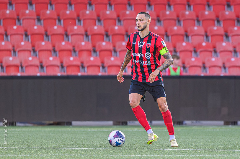 Eris Abedini a inscrit le deuxième but xamaxien en fin de rencontre, sur penalty, à la Lidl Arena. (Photo : Archives - Bertrand Pfaff)