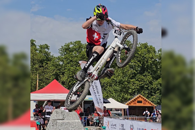 Nayan Finsterwald a pris la 3e place des Jeux mondiaux de la jeunesse à Lausanne (Photo : Didier Finsterwald).