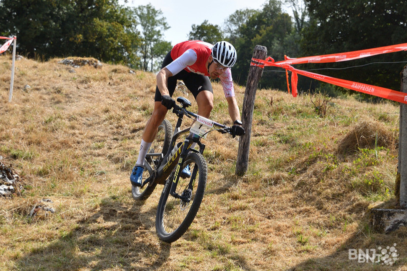 Andy Kläy s'est imposé au Noirmont. (Photo : archives Georges Henz).