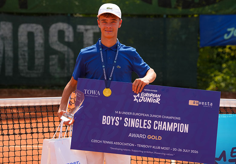 Jonas Waelti a triomphé en République tchèque. (Photo : Burak Gölge/Tennis Europe)
