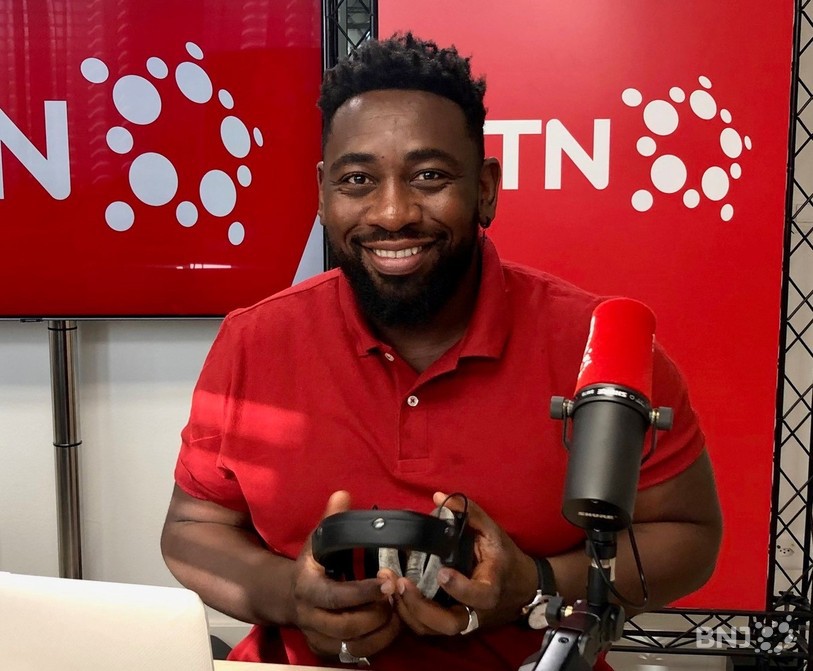 Christian Mukuna faisait son show dans Good Morning Neuchâtel.