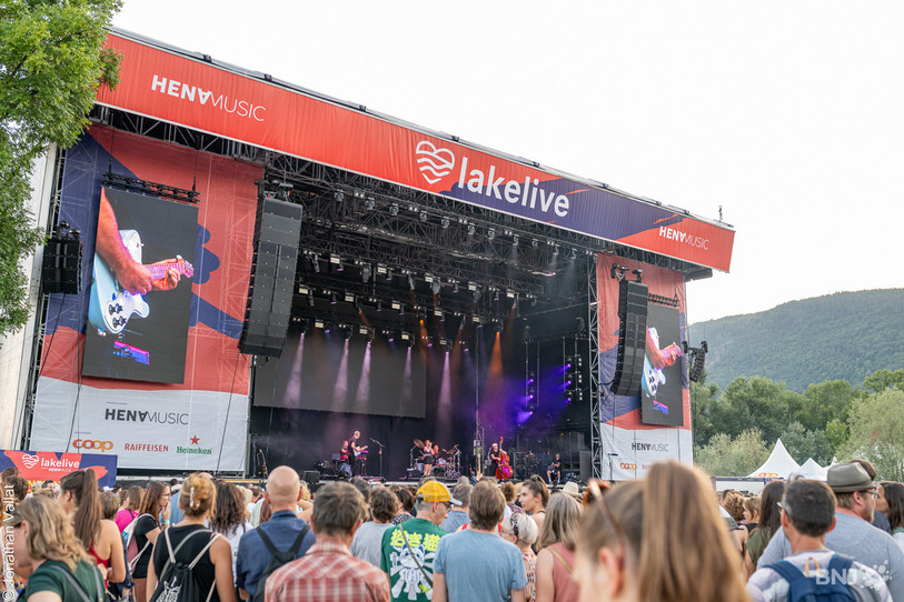 Le Lakelive a lieu jusqu'au 8 août au bord du lac de Bienne. (Photo d'archives)