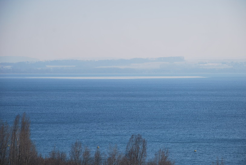 Un morceau de glace de bonne taille s'est promené sur le lac dimanche