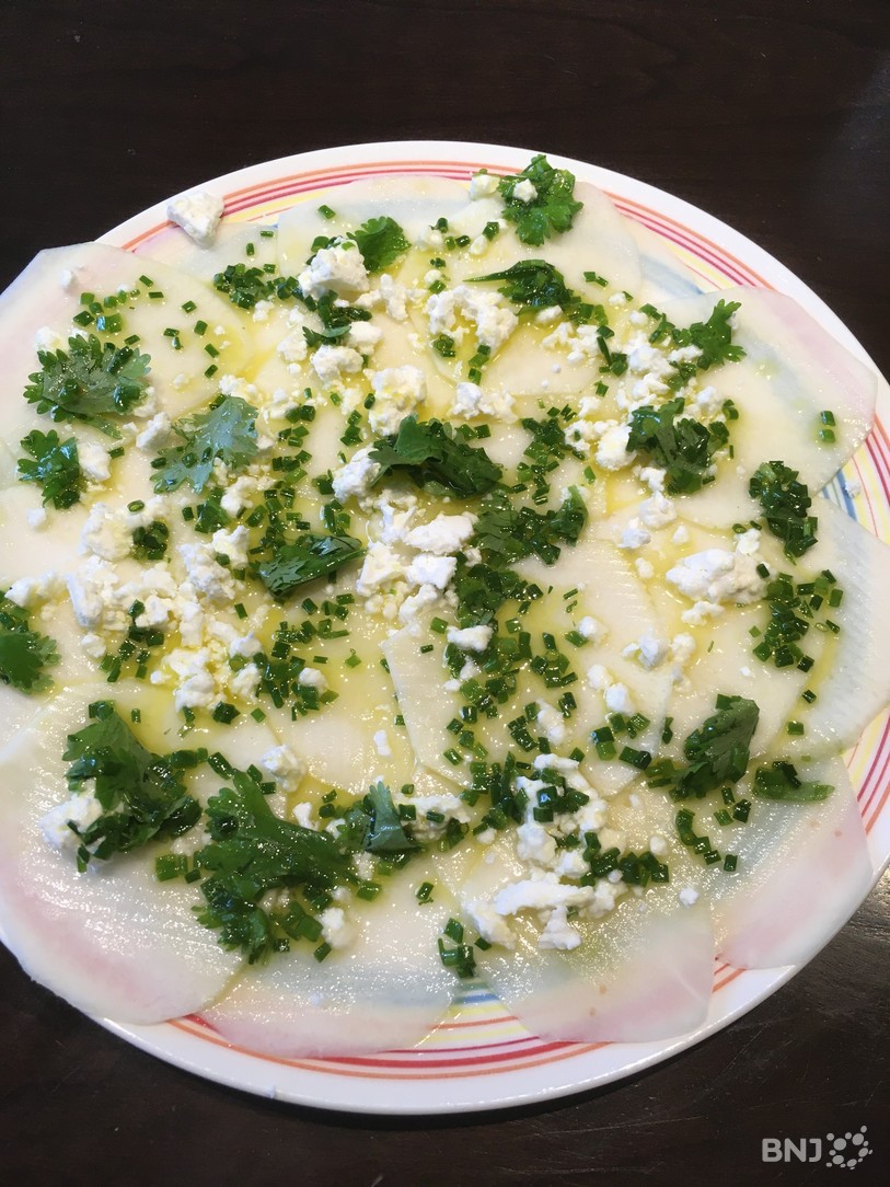 carpaccio de chou-pomme