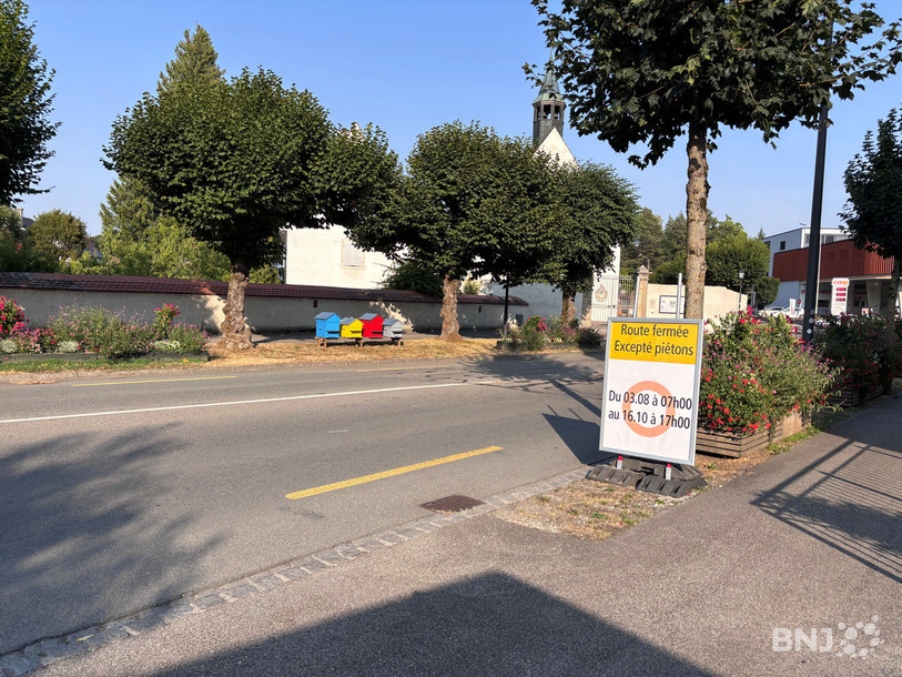 La première étape des travaux de la route de Courgenay à Porrentruy débute ce lundi.