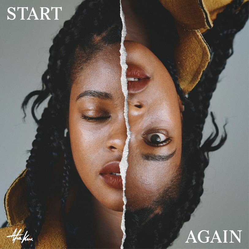 La pochette de 'Start Again', le nouveau single d'Afra Kane.