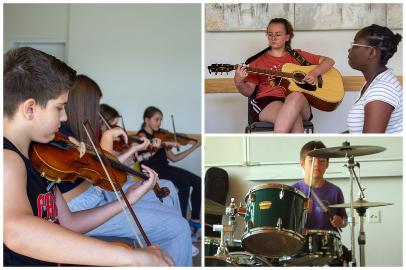 Une quinzaine de jeunes musiciens prennent part au camp de la Coordination Jeune Public cette semaine à Delémont. (Photo : Archives/Coordination Jeune Public)