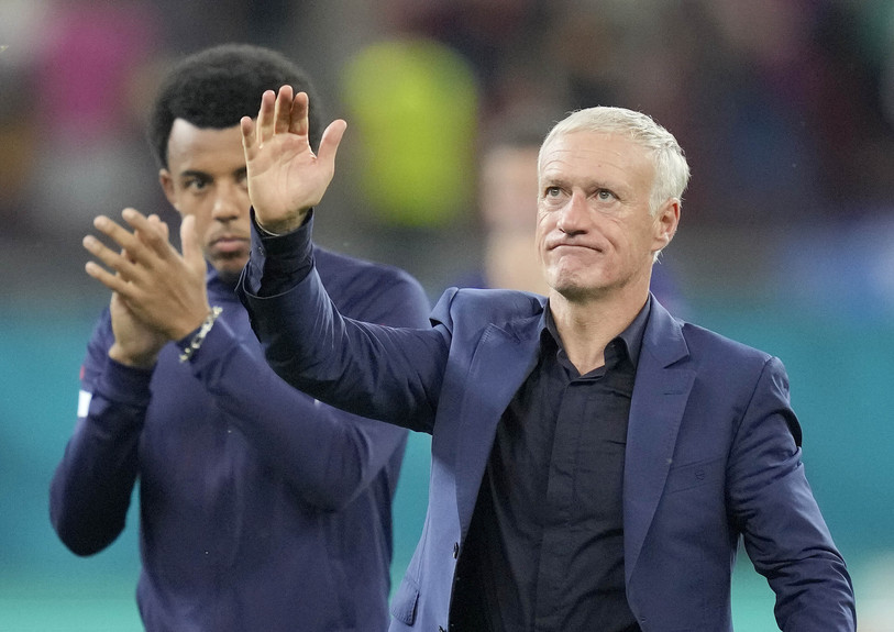 La France de Didier Deschamps s'est enlisée après le sacre mondial de 2018. (AP Photo/Vadim Ghirda, Pool)