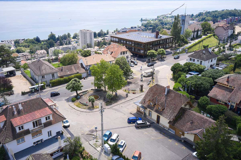 La place de La Coudre sera réaménagée (Photo David Marchon/Ville de Neuchâtel)