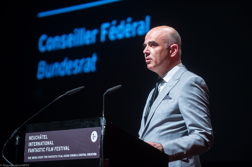 Le Conseiller fédéral Alain Berset a pris part à la cérémonie d'ouverture du NIFFF 2021. (Photo: NIFFF, Miguel Bueno)