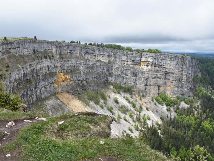 Le Creux-du-Van pourra exceptionnellement être photographié par un drone. (Photo : Keystone/Simon Meier)