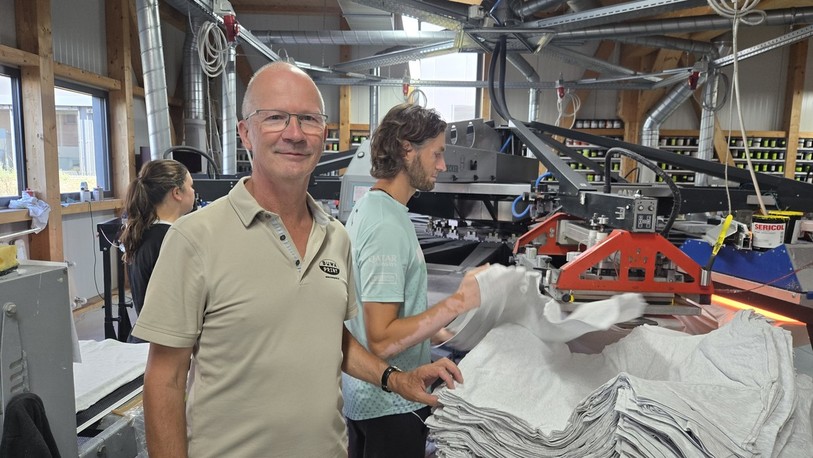 Pascal Buchwalder, codirecteur de Buwaprint, dans l'un des ateliers à Develier.