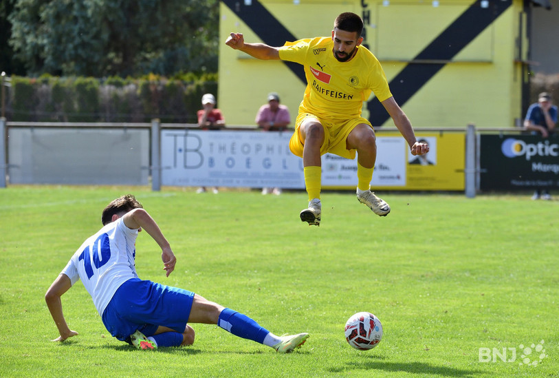 David Neto Dias et le FC Bassecourt ont manqué d'efficacité contre Langenthal. (Photo : Georges Henz)