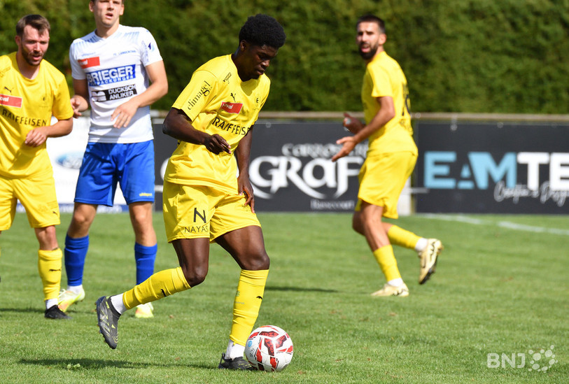 Schadrac Nkusu a inscrit un but décisif pour le FC Bassecourt. (Photo : archives Georges Henz)