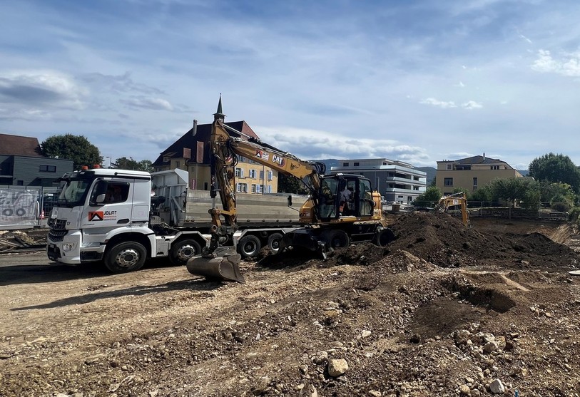 La levée d'une opposition de ce chantier à Courroux bénéficiera à des associations. (Photo: Claude Ciocchi)