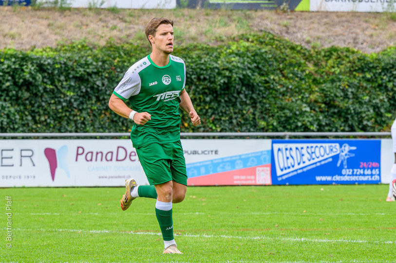 Lony Hotz du FC Bôle a inscrit le seul but neuchâtelois du week-end. (Photo d'archive : Bertrand Pfaff)