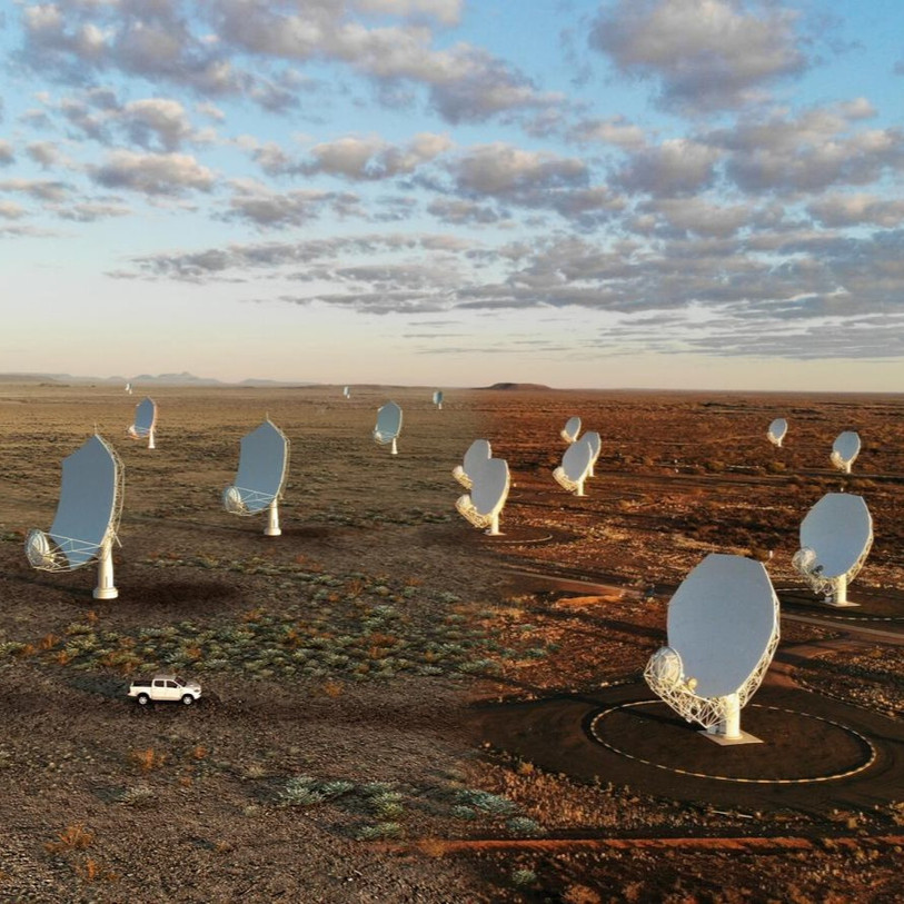Image de synthèse du projet SKAO. (Photo : SKAO)