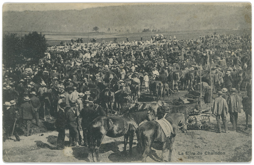Dans la cohue de Chaindon se perdaient parfois quelques escrocs très affutés…Source : Mémoires d'Ici, Fonds Alfred Kammermann