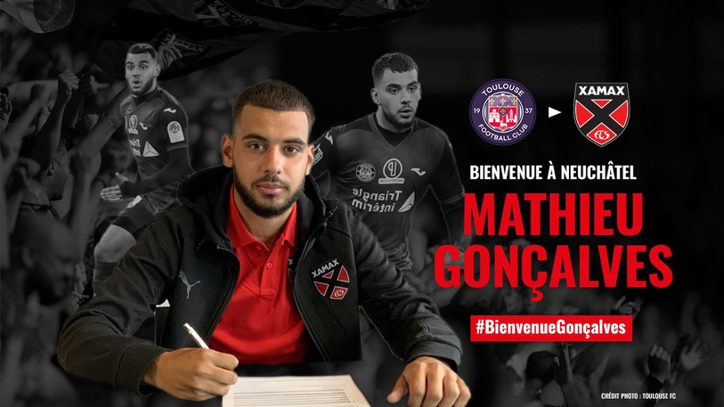 Mathieu Gonçalves sera Xamaxien jusqu'en 2023. (Photo: Neuchâtel Xamax FCS).