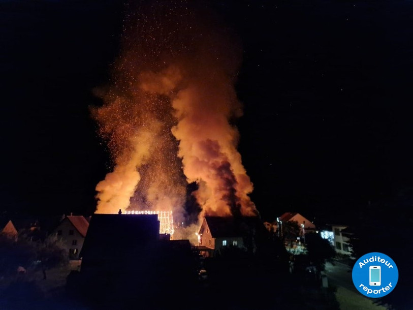 Un sinistre s'est déclenché vendredi au petit matin. (Photo : Auditeur reporter)