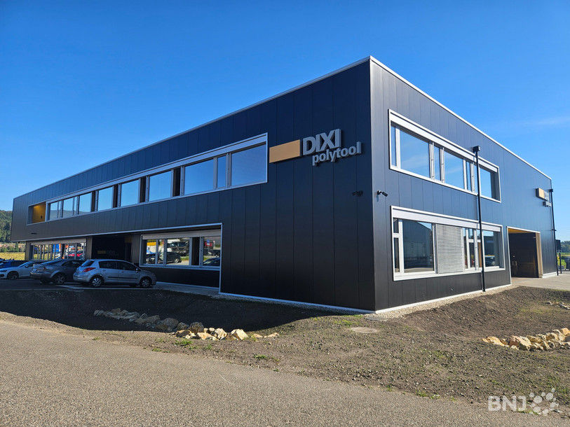 Le nouveau site de production de Dixi Polytool à Gampelen inauguré ce vendredi.