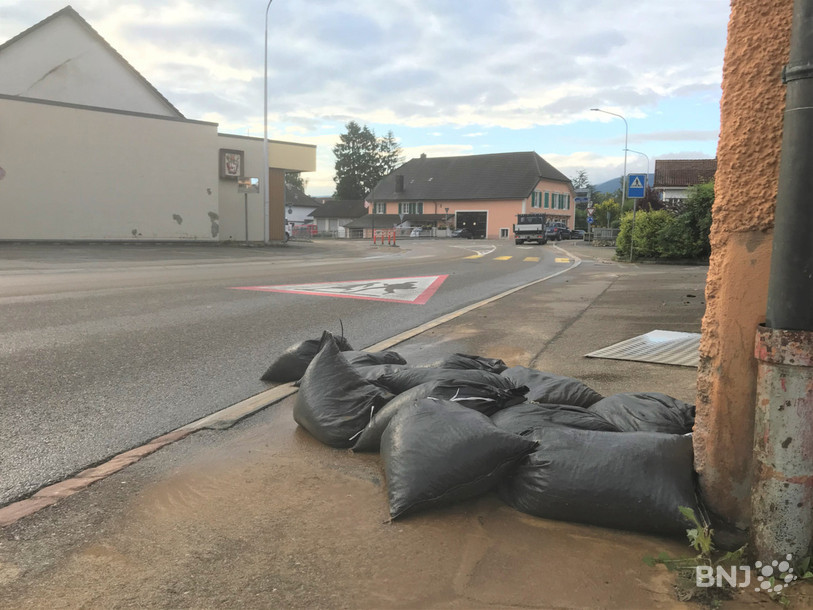 Quelques stigmates des inondations de jeudi soir étaient encore visibles ce vendredi matin à Alle.