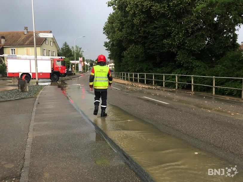 Le SIS Vendline a dû intervenir à plusieurs endroits du village d'Alle jeudi soir.
