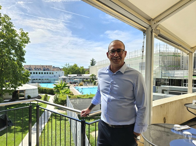 La rénovation du Centre thermal d'Yverdon-les-Bains avance selon le calendrier prévu et respecte le budget, se réjouit Matthias Philipps.