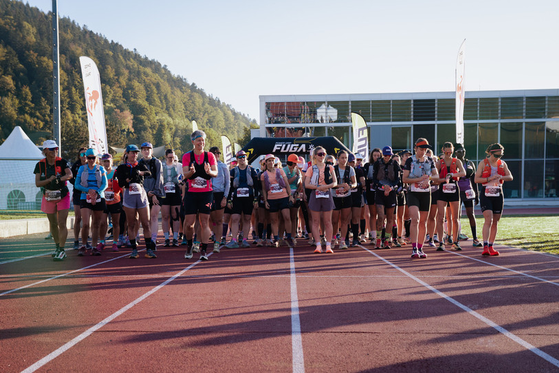 Ce samedi, il n'y avait que des femmes sur la ligne de départ du trail à Couvet : une première ! (Photo : MYVISUAL)