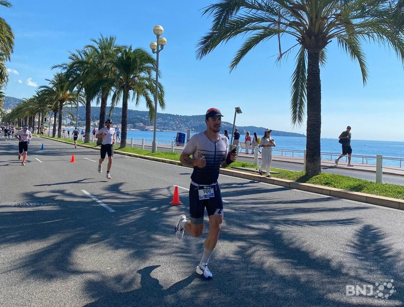 Yanis Jeannerat peut être satisfait de sa belle 123e place du général sur la Promenade des Anglais de Nice !