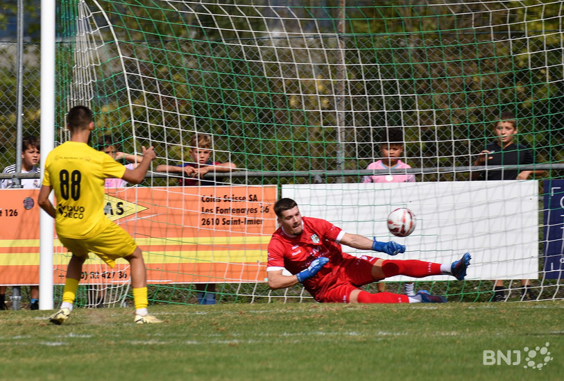 Comme contre Concordia Bâle, David Neto Dias n'a pas tremblé au moment de tirer son pénalty. (Photo : Georges Henz)