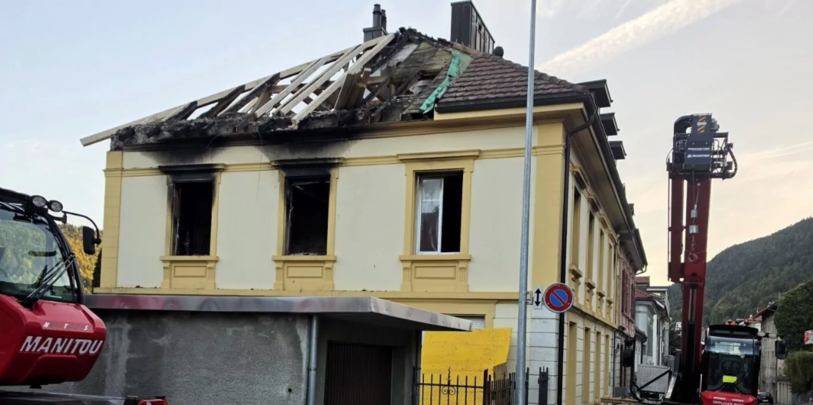 L’incendie n’avait fait aucune victime. Un pompier a tout de même été blessée. (Photo : Salomé Di Nuccio)