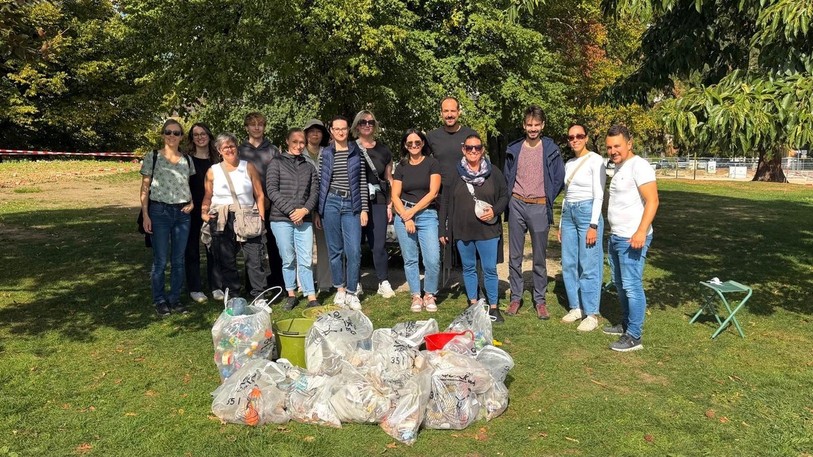 Les sacs de déchets se remplissent aux Poutzdays. (Photo : Naef Immobilier)