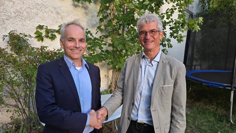 Patrick Haegeli a remis la présidence du Kiwanis Club Jura à François Steulet. (Photo : Kiwanis Club Jura).