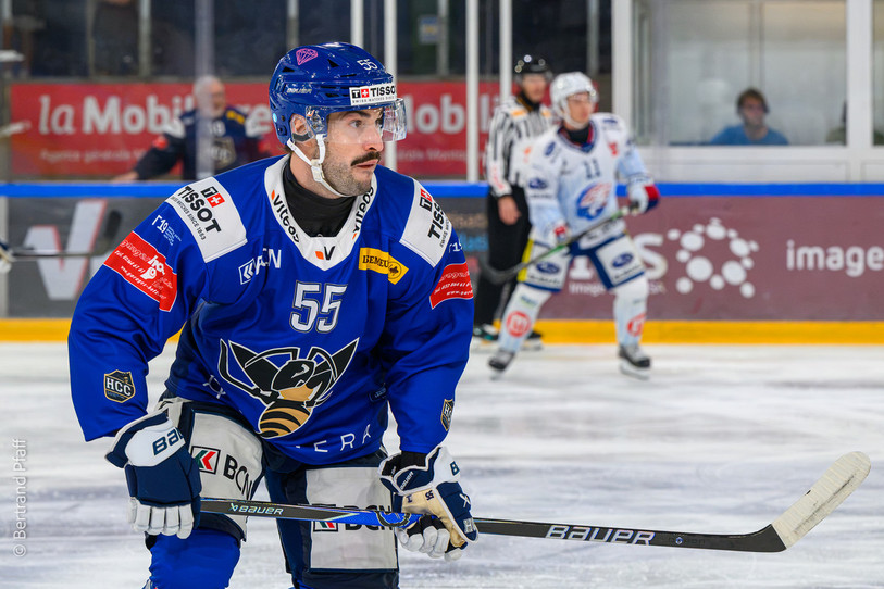 Christian Pinana et le HCC auront fort à faire samedi soir contre le HC Sierre. (Photo : Bertrand Pfaff)