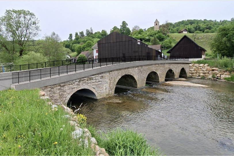 L'assemblée communale de Courchavon a validé le crédit pour le pont. (Photo : Bureau Buchs et Plumey SA)