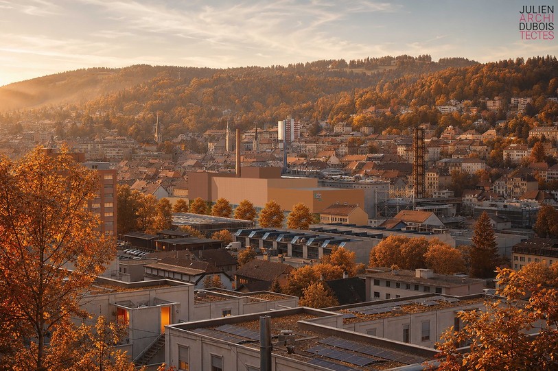 La nouvelle usine de Vadec contribuera à la transition énergétique de la région. (Image de synthèse : Julien Dubois Architectes)