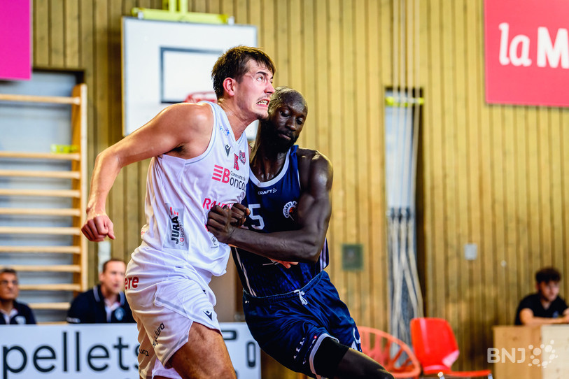 Loïc Membrez et le BC Boncourt ont subi une nouvelle défaite en LNB de basketball. (Photo : archives Stéphane Bée)