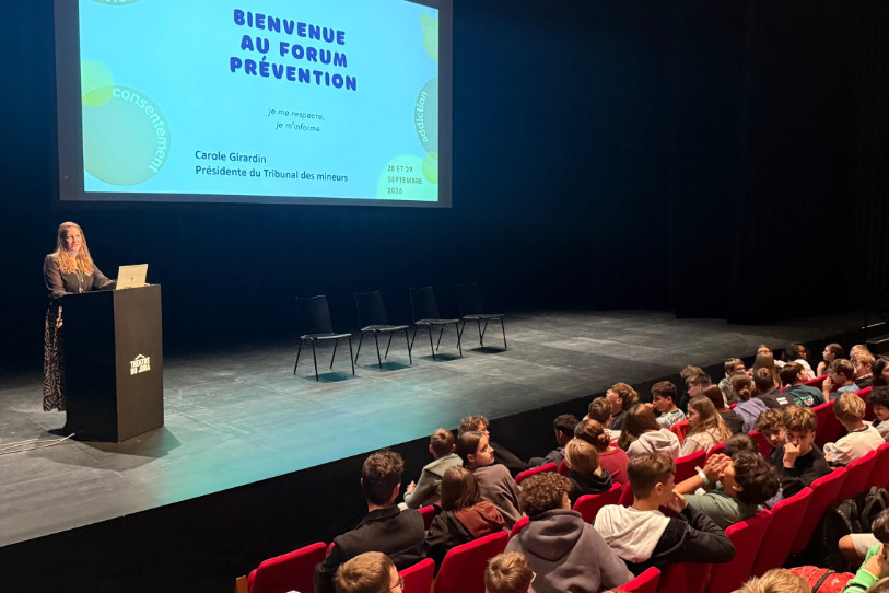 Carole Girardin, présidente du Tribunal des mineurs, a ouvert le Forum de Prévention.