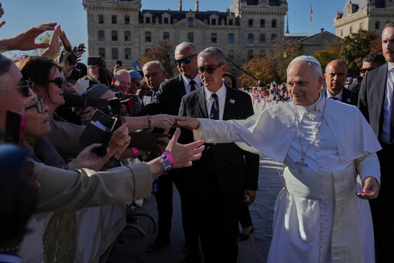 Le pape a effectué une visite en France, entre vendredi et lundi. (Photo : AP Photo/Gregorio Borgia.)